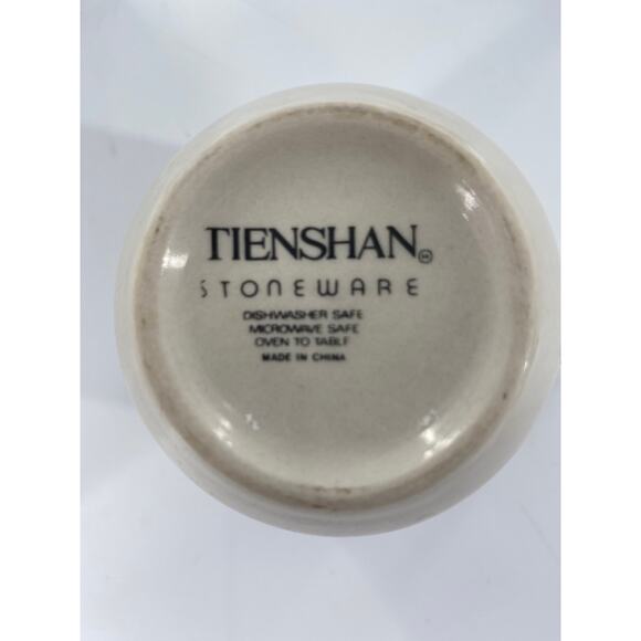 Tienshan Stoneware PIG PALS pink & blue 3.25" teacups SET OF 3 - Picture 6 of 9